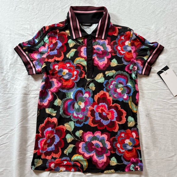 NWT JOHNNY WAS XS CALANTHE POLO SHIRT - Picture 2 of 10